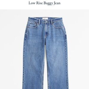 Abercrombie Low Rise Baggy Jeans